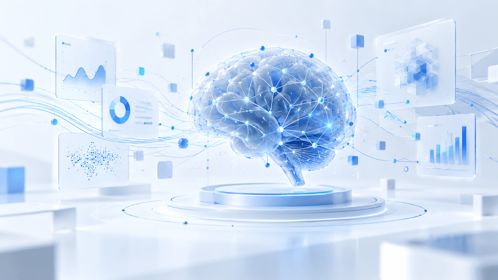 Artificial Intelligence neural network and data visualization